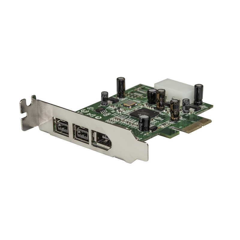 StarTech PEX1394B3LP 3 Port 2b 1a Low Profile 1394 PCI Express FireWire Card Adapter